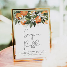 カリオプリトルかわいこちゃんオレンジおむつラッフルサイン ポスター