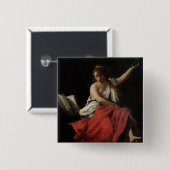 カリオペ、叙事詩のムーサ 缶バッジ (正面&裏面)