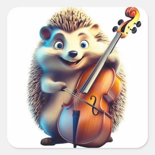 カリカチュア、キャラクター、イラスト  ミュージカル スクエアシール (正面)