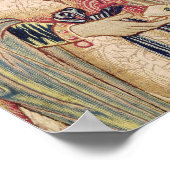 カリカットへのバスコダガマの到着 ポスター (角)