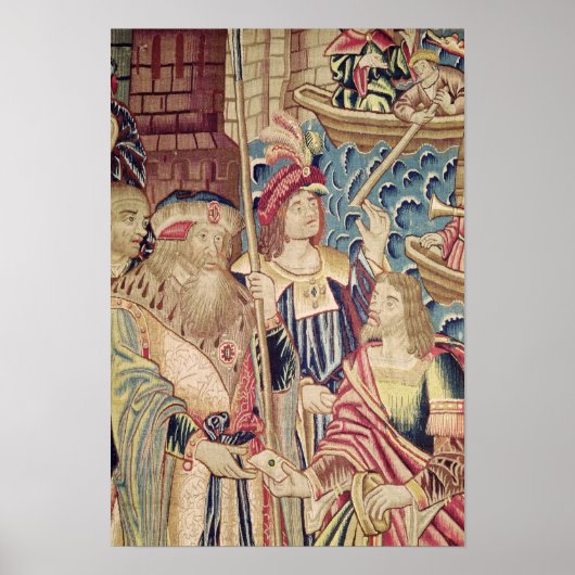 カリカットへのバスコダガマの到着 ポスター (正面)