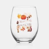 カリカリした空気だ気にせ ステムなしワイングラス (正面)