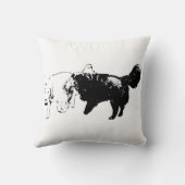 カリカリした空気、早足 クッション (裏面)