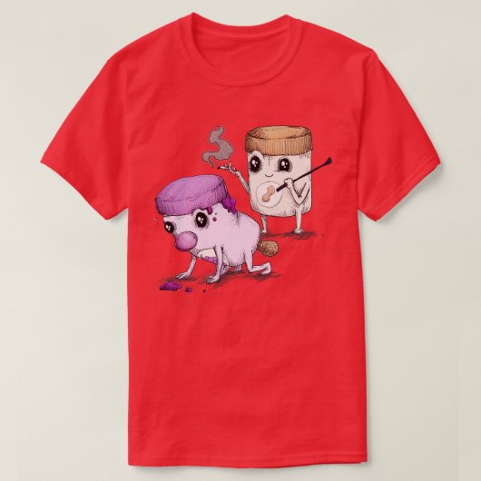 カリカリのピーナッツバター Tシャツ (デザイン正面)