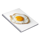 カリカリの縁と黄金の黄身の完璧な目玉焼き ノートブック (右側)