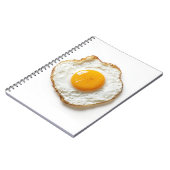 カリカリの縁と黄金の黄身の完璧な目玉焼き ノートブック (左側)
