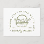 カリカリオーガニックベジタリアン環境にやさし緑 ポストカード (正面)