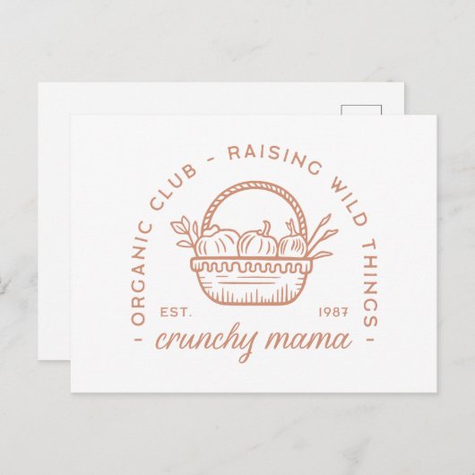 カリカリオーガニックママ母クラブ主婦 ポストカード (正面/裏面)
