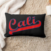 カリカリカリフォルニアネオンレッドピロー ランバークッション (ブランケット)
