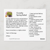 カリカリ春サラダ ポストカード (裏面)