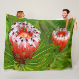 カリカリ開花 フリースブランケット