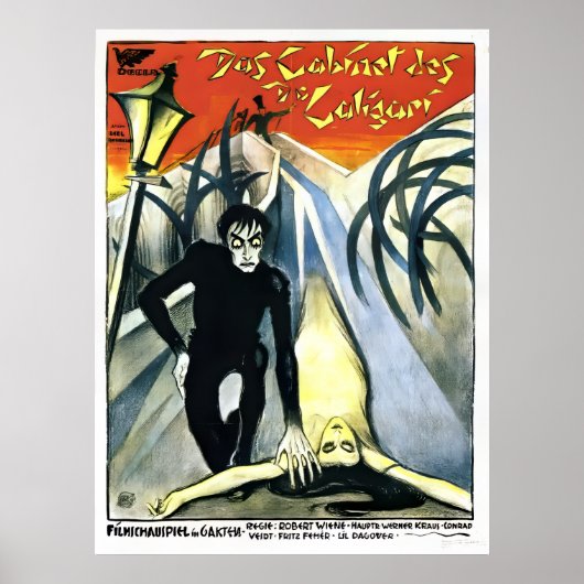 カリガリ博士の間 1920 リストア版 ポスター (正面)