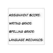 カリキュラム間の採点スタンプ ラバースタンプ (インプリント)