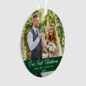 カリグエレガントラディアグリーン オーナメント (正面)