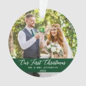 カリグエレガントラディアグリーン オーナメント (正面)