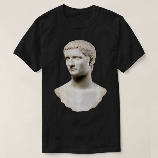 カリグラガイウスローマ皇帝古代ローマイタリアH Tシャツ (デザイン正面)
