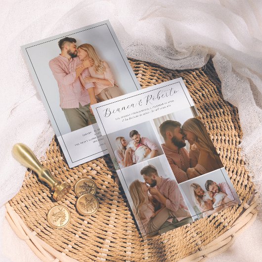 カリグラフィアエレガンテ5フォトスインビタシオンデボダ 招待状