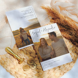 カリグラフィアボホインビタシオンデボダコン2フォトス 招待状