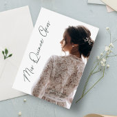 カリグラフィファンシーアデパラフォトグラフィアミニマル 招待状