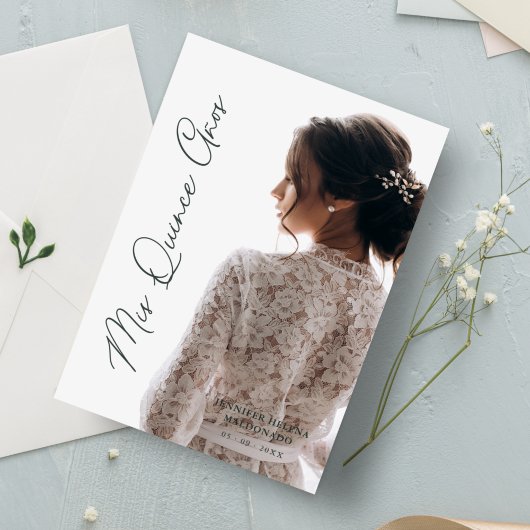 カリグラフィファンシーアデパラフォトグラフィアミニマル 招待状