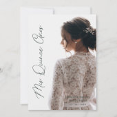 カリグラフィファンシーアデパラフォトグラフィアミニマル 招待状 (正面)