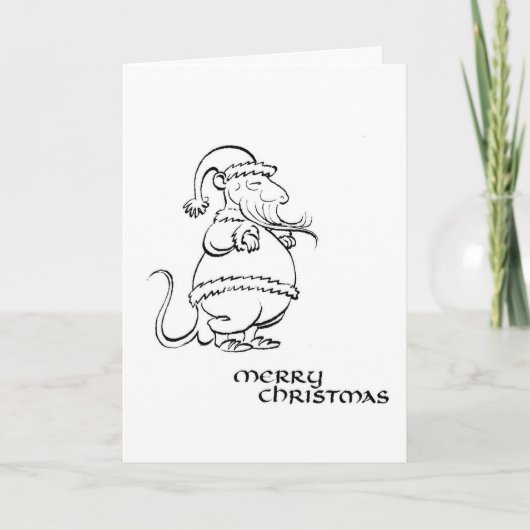 カリグラフィーサンタ シーズンカード (正面)