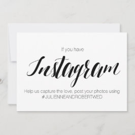 カリグラフィースタイル「インスタグラムハッシュタグ」ウェディングサイン