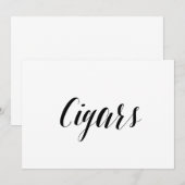 カリグラフィースタイル「シガー」ウェディングサイン 招待状 (正面/裏面)