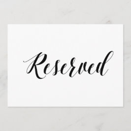 カリグラフィースタイル "予約済み" ウェディングサイン