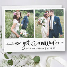 カリグラフィーハート 私たち結婚しました2 フォトウェディング