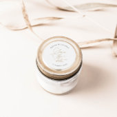 カリグラフィーフォントのSave the Dateステッカー ラウンドシール