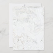 カリグラフィー結婚式招待状 | バーガンディ マーサラ 招待状 (裏面)