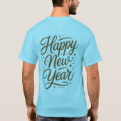 カリグラフィー お正月 レタリング Tシャツ (裏面)