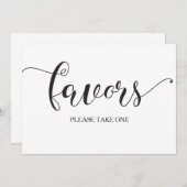 カリグラフィー ウェディング サイン カード お祝い (正面/裏面)