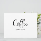 カリグラフィー「コーヒー」ウェディングサイン (スタンド正面)