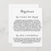 カリグラフィー・スクリプト・ディレクションカード エンクロージャーカード (正面/裏面)