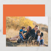 カリグラフィー スクリプト メリー クリスマス フォト カード (正面/裏面)