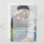 カリグラフィー ストック ザ バー カップルシャワーの招待状 招待状 (正面)