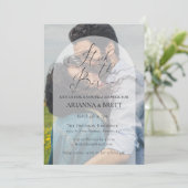 カリグラフィー ストック ザ バー カップルシャワーの招待状 招待状 (スタンド正面)