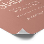 カリグラフィー テラコッタ セルフィーステーション サイン (角)