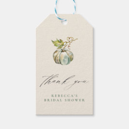 カリグラフィー パンプキン ブライダルシャワー 感謝祭 ギフトタグ