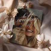 カリグラフィー フォト ウェディング 招待状