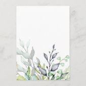 カリグラフィー ボタニカル ウェディング 詳細 エンクロージャーカード (裏面)