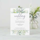 カリグラフィー ボタニカル ウェディング 詳細 エンクロージャーカード (スタンド正面)