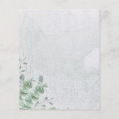 カリグラフィー ユーカリ 予算特別 ベビーシャワー チラシ (裏面)