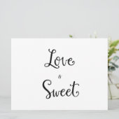 カリグラフィー | "愛は甘い" 結婚サイン (スタンド正面)