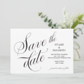 カリグラフィー 結婚式の招待状 Save the Date セーブザデート (スタンド正面)