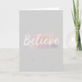 カリグラフィー Believe カード