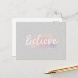カリグラフィー Believe ポストカード