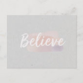 カリグラフィー Believe ポストカード (正面)